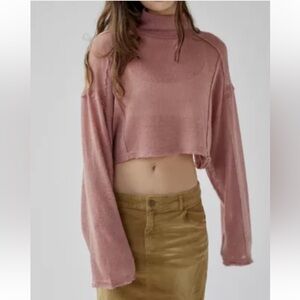 UO Jac Sheer Cropped Sweater